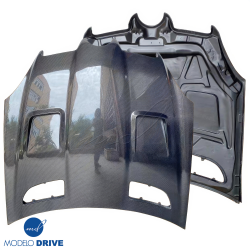 ModeloDrive Carbon Fiber BLK Series Hood > Mercedes-Benz SLK (R171) 2005-2011 image - 7