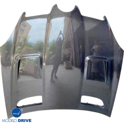 ModeloDrive Carbon Fiber BLK Series Hood > Mercedes-Benz SLK (R171) 2005-2011 image - 10