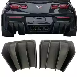 FRP Dual Diffusers 2pc > Chevrolet Corvette (C7) 2014-2019 image - 1