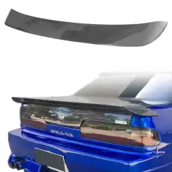 Carbon Fiber DMA Trunk Spoiler Wing > Nissan 240SX 1989-1994 > 2dr Coupe image - 5
