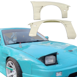 ModeloDrive FRP BSPO Wide Body 30mm Fenders (front) > Nissan 240SX 1989-1994 > 2/3dr image - 1