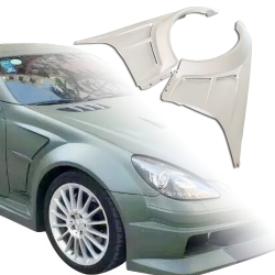 ModeloDrive FRP BLK Series Wide Body Fenders (front) > Mercedes-Benz SLK (R171) 2005-2011 image - 1