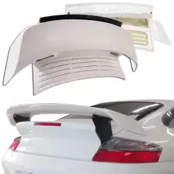 FRP TART GT Turbo-only Engine Lid Trunk w Wing w Flap > Porsche 911 (996) 1999-2001 image - 1