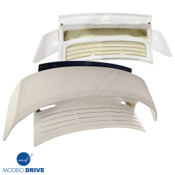 ModeloDrive FRP TART GT Turbo-only Engine Lid Trunk w Wing w Flap > Porsche 911 (996) 1999-2001 image - 3