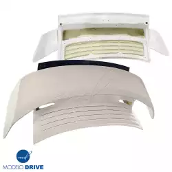 FRP TART GT Turbo-only Engine Lid Trunk w Wing w Flap > Porsche 911 (996) 1999-2001 image - 3