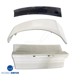 ModeloDrive FRP TART GT Turbo-only Engine Lid Trunk w Wing w Flap > Porsche 911 (996) 1999-2001 image - 4
