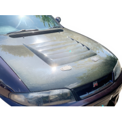 ModeloDrive Carbon Fiber DMA D1 Hood > Nissan Skyline (R33) GTS 1993-1995 image - 2