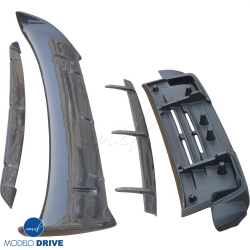 ModeloDrive Carbon Fiber GT2 Trunk Engine Lid w Wing > Porsche 911 (997) 2005-2012 image - 11