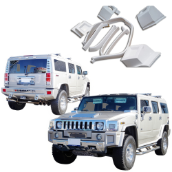 ModeloDrive FRP BNW Body Kit 9pc > Hummer H2 2003-2009 image - 4