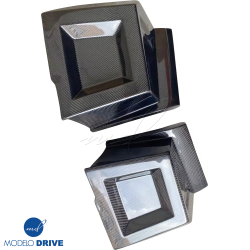 ModeloDrive Carbon Fiber BNW Front Bumper Spat Add-ons > Hummer H2 2003-2009 image - 2