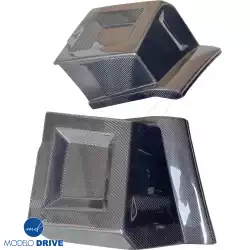 Carbon Fiber BNW Front Bumper Spat Add-ons > Hummer H2 2003-2009 image - 3