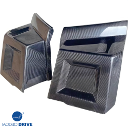 ModeloDrive Carbon Fiber BNW Front Bumper Spat Add-ons > Hummer H2 2003-2009 image - 5