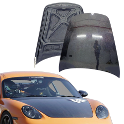 ModeloDrive Carbon Fiber OER Hood Frunk (front) > Porsche Cayman (987) 2006-2012 image - 16
