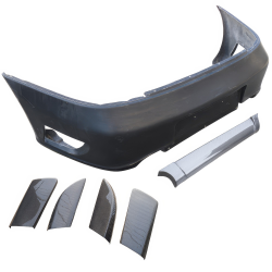 ModeloDrive Partial Carbon Fiber TART Rear Bumper Set > Porsche 911 (996) 1999-2004 image - 1