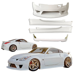 ModeloDrive FRP JVIZ Type-N Body Kit 4pc > Nissan 350Z (Z33) 2003-2008 image - 2