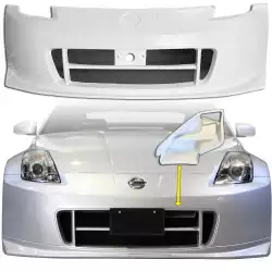 FRP NISM V2 Front Bumper w Duct 2pc > Nissan 350Z (Z33) 2003-2008 image - 19