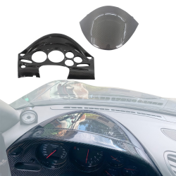 ModeloDrive Carbon Fiber LHD Cluster Surround Trim 2pc > Mazda RX-7 (FD3S) 1993-1997 image - 5