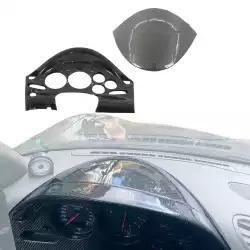 Carbon Fiber LHD Cluster Surround Trim 2pc > Mazda RX-7 (FD3S) 1993-1997 image - 5