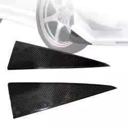 Carbon Fiber VOLT Triangle Bumper Trim > Mitsubishi Evolution EVO8 EVO9 2003-2006 image - 9