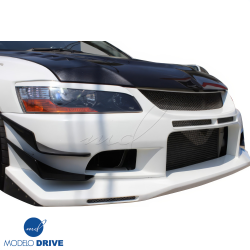 ModeloDrive Carbon Fiber VOLT Triangle Bumper Trim > Mitsubishi Evolution EVO8 EVO9 2003-2006 image - 10