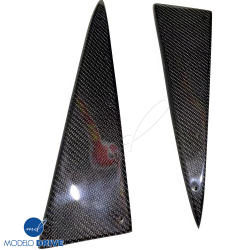 ModeloDrive Carbon Fiber VOLT Triangle Bumper Trim > Mitsubishi Evolution EVO8 EVO9 2003-2006 image - 2