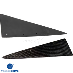 ModeloDrive Carbon Fiber VOLT Triangle Bumper Trim > Mitsubishi Evolution EVO8 EVO9 2003-2006 image - 3