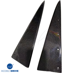 ModeloDrive Carbon Fiber VOLT Triangle Bumper Trim > Mitsubishi Evolution EVO8 EVO9 2003-2006 image - 4
