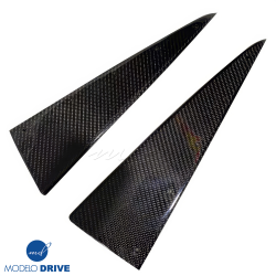ModeloDrive Carbon Fiber VOLT Triangle Bumper Trim > Mitsubishi Evolution EVO8 EVO9 2003-2006 image - 8