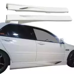 FRP VOLT Wide Body Side Skirts > Mitsubishi Evolution EVO8 EVO9 2003-2006 image - 8