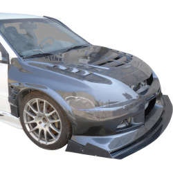 ModeloDrive Carbon Fiber VOLT Race Clam Shell (front) > Mitsubishi Evolution EVO8 EVO9 2003-2006 image - 5