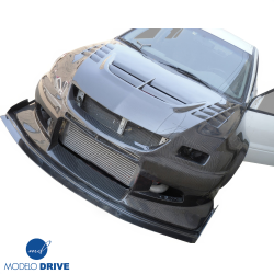 ModeloDrive Carbon Fiber VOLT Race Clam Shell (front) > Mitsubishi Evolution EVO8 EVO9 2003-2006 image - 2