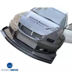 Carbon Fiber VOLT Race Clam Shell (front) > Mitsubishi Evolution EVO8 EVO9 2003-2006 image - 2
