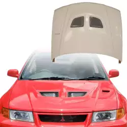 FRP EVO5 Vented Hood > Mitsubishi Evolution EVO5 EVO6 1998-2001 image - 1