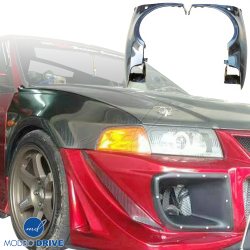 ModeloDrive Carbon Fiber EVO5 Wide Body Fenders (front) > Mitsubishi Evolution EVO5 EVO6 1998-2001> 4dr image - 8