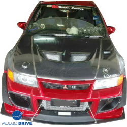 ModeloDrive Carbon Fiber EVO5 Wide Body Fenders (front) > Mitsubishi Evolution EVO5 EVO6 1998-2001> 4dr image - 10