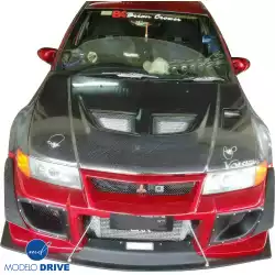 Carbon Fiber EVO5 Wide Body Fenders (front) > Mitsubishi Evolution EVO5 EVO6 1998-2001> 4dr image - 10