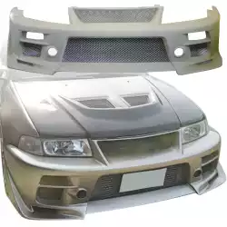 FRP BSPD Front Bumper > Mitsubishi Evolution EVO5 EVO6 1998-2001> 4dr image - 1
