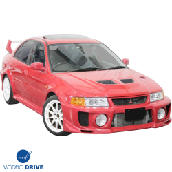 ModeloDrive FRP EVO5 Wide Body Front Bumper > Mitsubishi Evolution EVO5 EVO6 1998-2001 image - 4