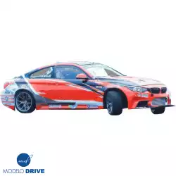 FRP LBPE Wide Body Side Skirts > BMW 4-Series (F32) 2014-2020 > 2dr Coupe image - 2