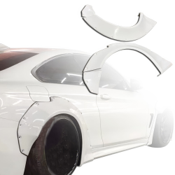 ModeloDrive FRP LBPE Wide Body Fenders (rear) 4pc > BMW 4-Series (F32) 2014-2020 > 2dr Coupe image - 16