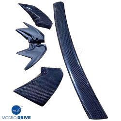 ModeloDrive Carbon Fiber MANS Lower Hatch Wing > Porsche Cayenne (958) 2011-2018 image - 2