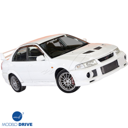 ModeloDrive FRP EVO6 Wide Body Front Bumper > Mitsubishi Evolution EVO5 EVO6 1998-2001 image - 4