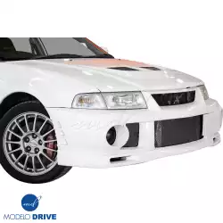 FRP EVO6 Wide Body Front Bumper > Mitsubishi Evolution EVO5 EVO6 1998-2001 image - 6