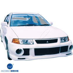ModeloDrive FRP EVO6 Wide Body Front Bumper > Mitsubishi Evolution EVO5 EVO6 1998-2001 image - 7