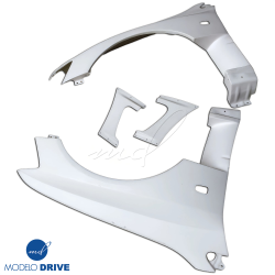 ModeloDrive FRP VAR V2 Fenders (front) 4pc > Mitsubishi Evolution EVO8 EVO9 2003-2006 image - 2