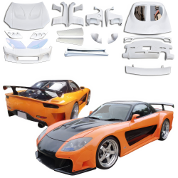 ModeloDrive FRP VSID FN Wide Body Kit w Wing > Mazda RX-7 (FD3S) 1993-1997 image - 2