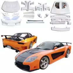 FRP VSID FN Wide Body Kit w Wing > Mazda RX-7 (FD3S) 1993-1997 image - 2