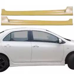 FRP GALX Side Skirts > Toyota Yaris 2007-2011 > 4dr Sedan image - 7