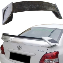 ModeloDrive FRP GALX Trunk Spoiler Wing > Toyota Yaris 2007-2011 > 4dr Sedan image - 7