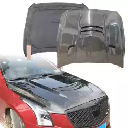 Carbon Fiber ACON Vented Hood > Cadillac ATS 2012-2019 image - 1
